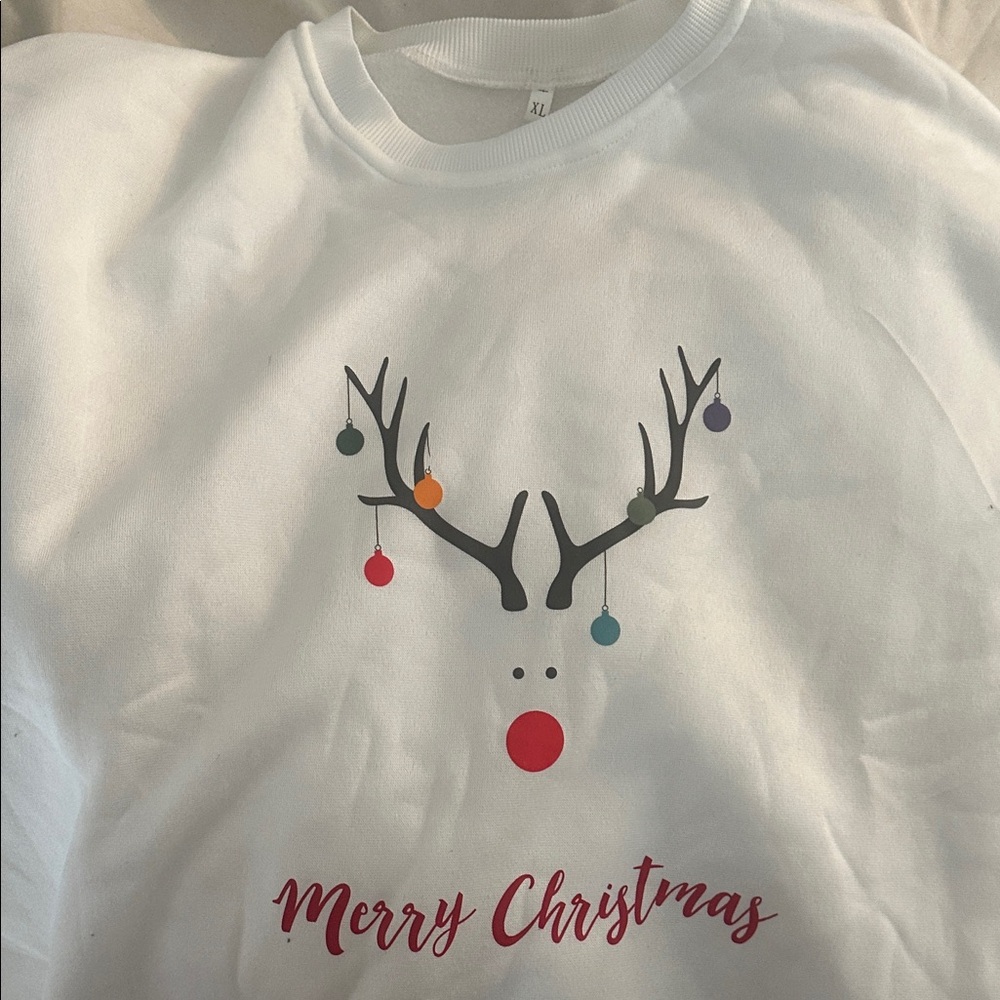 White Merry Christmas Sweatshirt